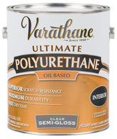 Varathane 242170 Interior Classic Polyurethane, Semi-Gloss, Liquid, Clear, 1 gal, Can